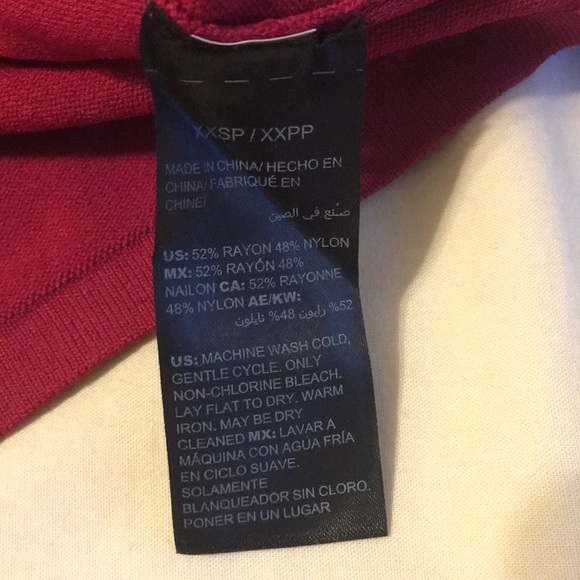 WHBM Cranberry Red Cutout-Detail Knit Top, XXSP - Picture 10 of 10
